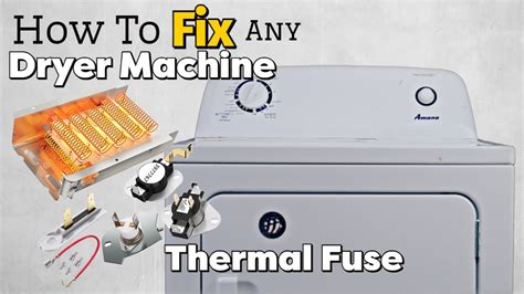 electrical fuse box for dryer|thermal fuse on dryer machine.